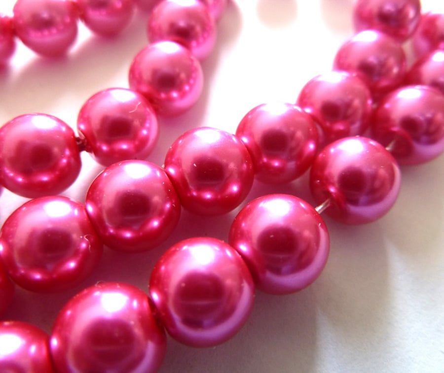 HALF PRICE 8mm pink pearls 