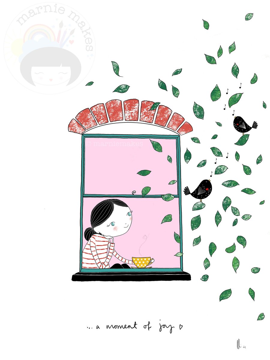 A Moment Of Joy - A4 Giclee print