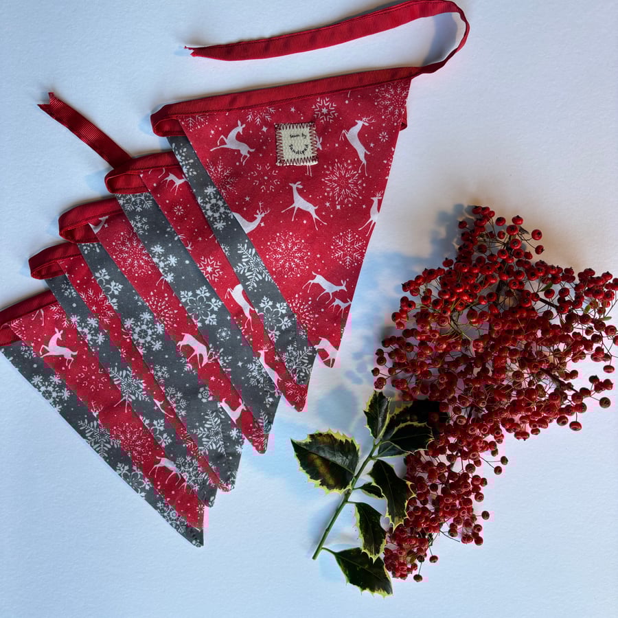 Christmas bunting - fabric
