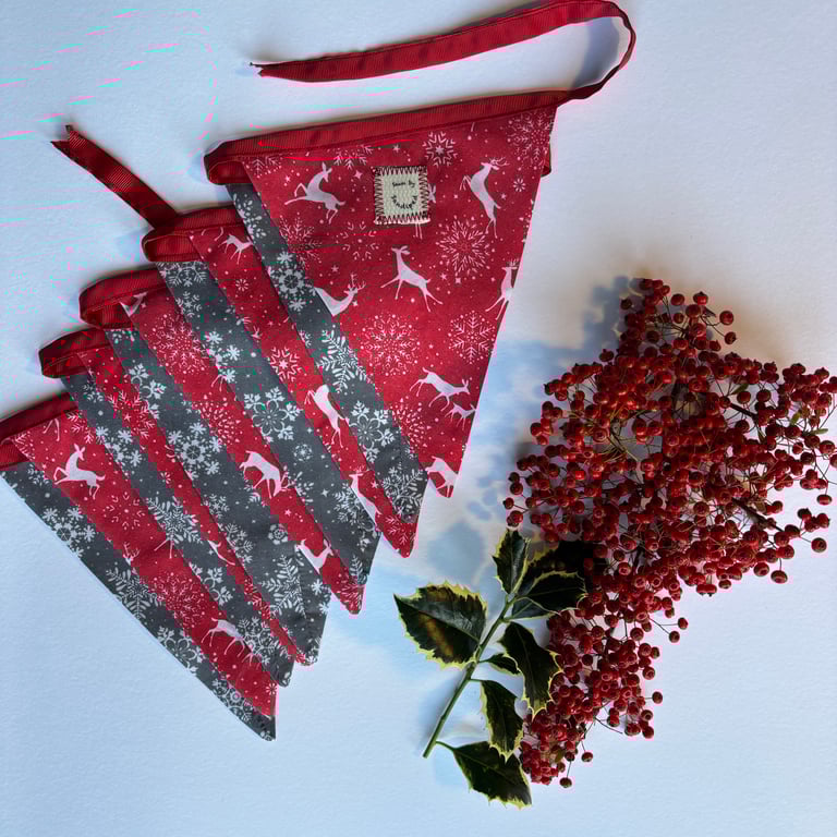 Christmas bunting - fabric