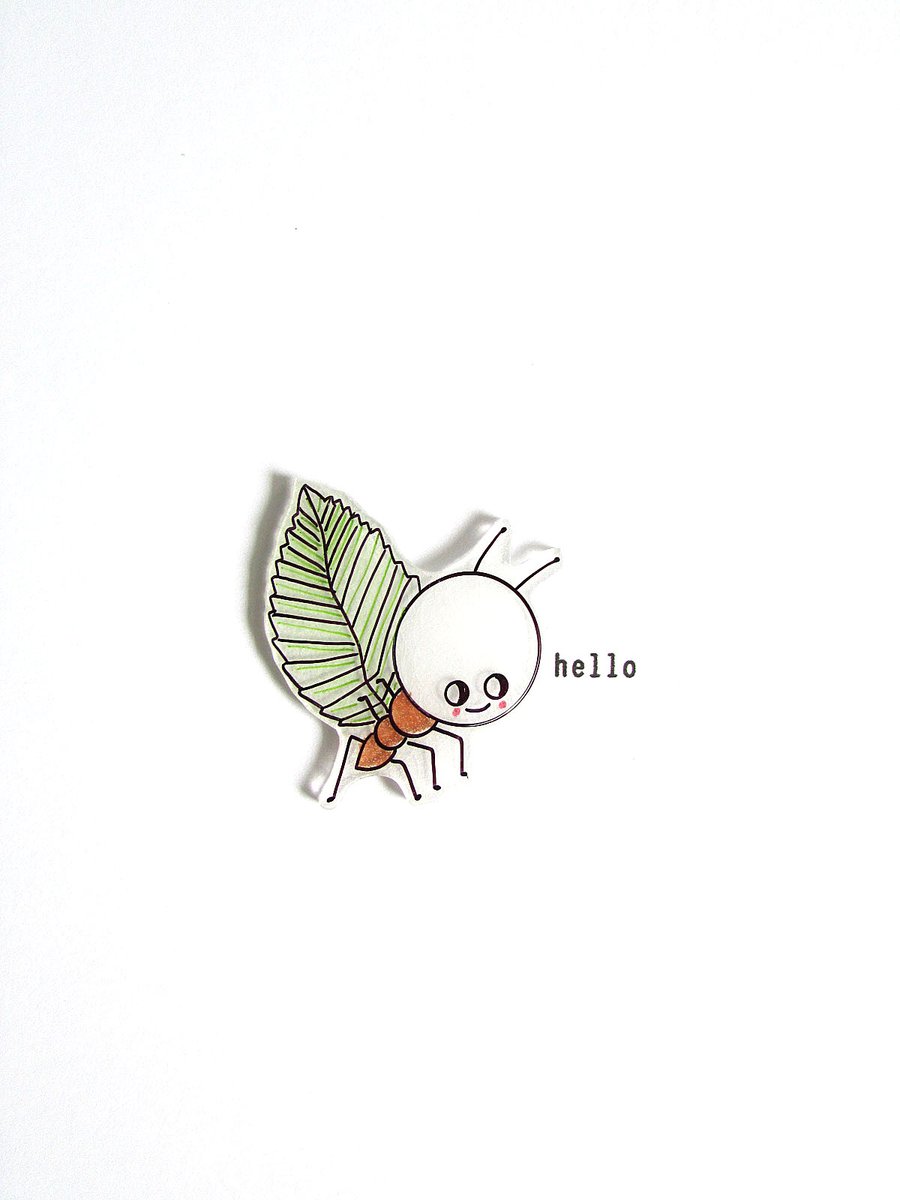 hello - alan ant  - handmade card