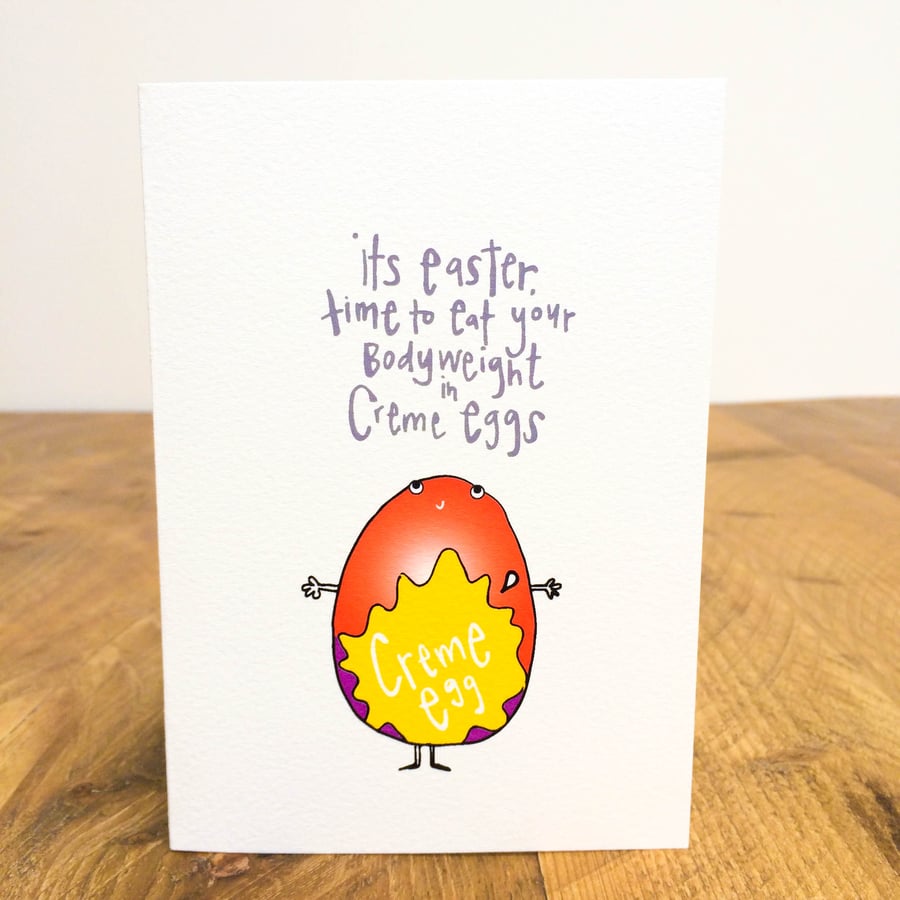 Creme Egg Easter Card