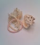 Pink and Cream 3 Strand Pearl Jewellery Set, Ladies Jewellery Set - Image 3