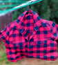 Red  Flannel Shirt Peg or Storage Bag - Image 1