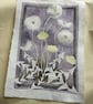 Framed original watercolour and ink painting, 'Dandelion' - Image 4