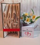 Wedding Date Book Fold, Personalised Wedding Gift