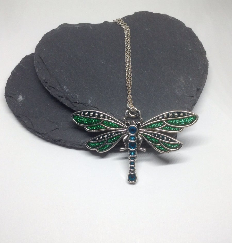 Dragonfly Pendant, Resin Pendant, Dragonfly Jewellery