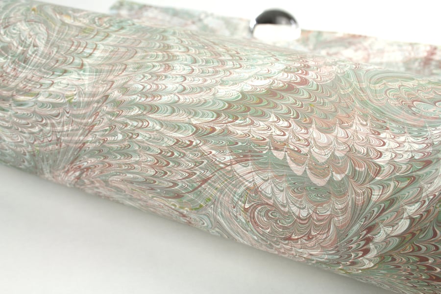 Marbled paper neutral colours decorative paper for bookbinding and crafts