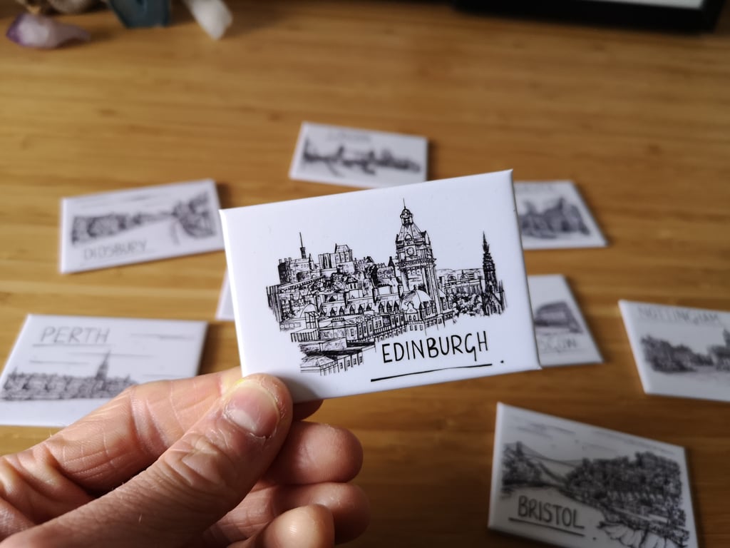 Edinburgh Skyline Magnet