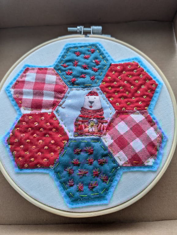 HANGING HOOPS reindeer or polar bear 