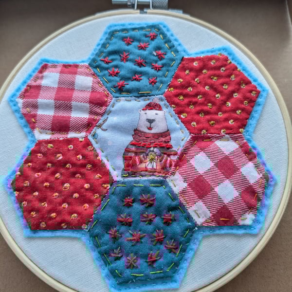 HANGING HOOPS reindeer or polar bear 