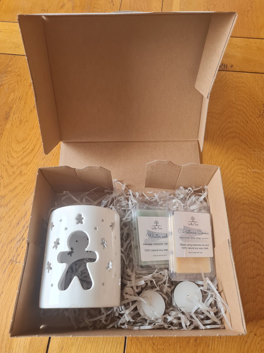 Christmas wax melts & burner gift set