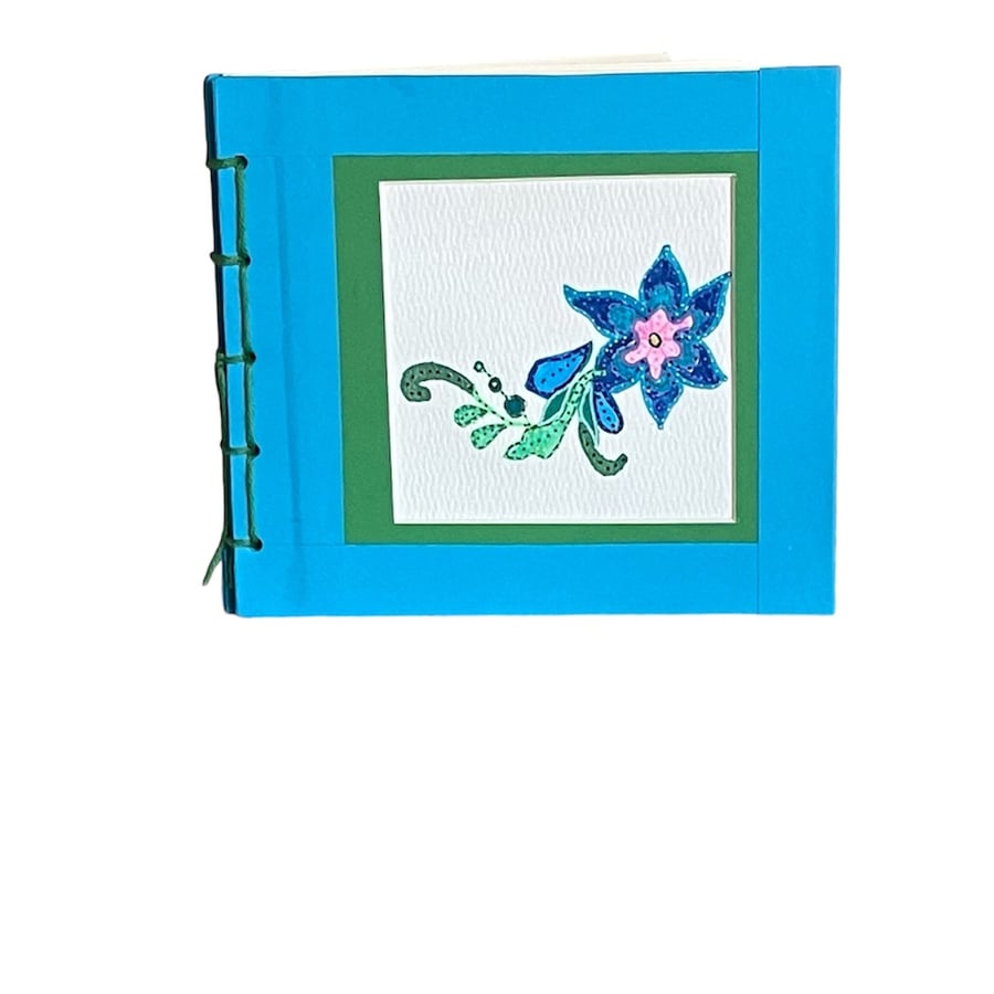 Handmade Notebook with hand painted cover design