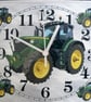 green tractor wall clock tractor clock - Image 2