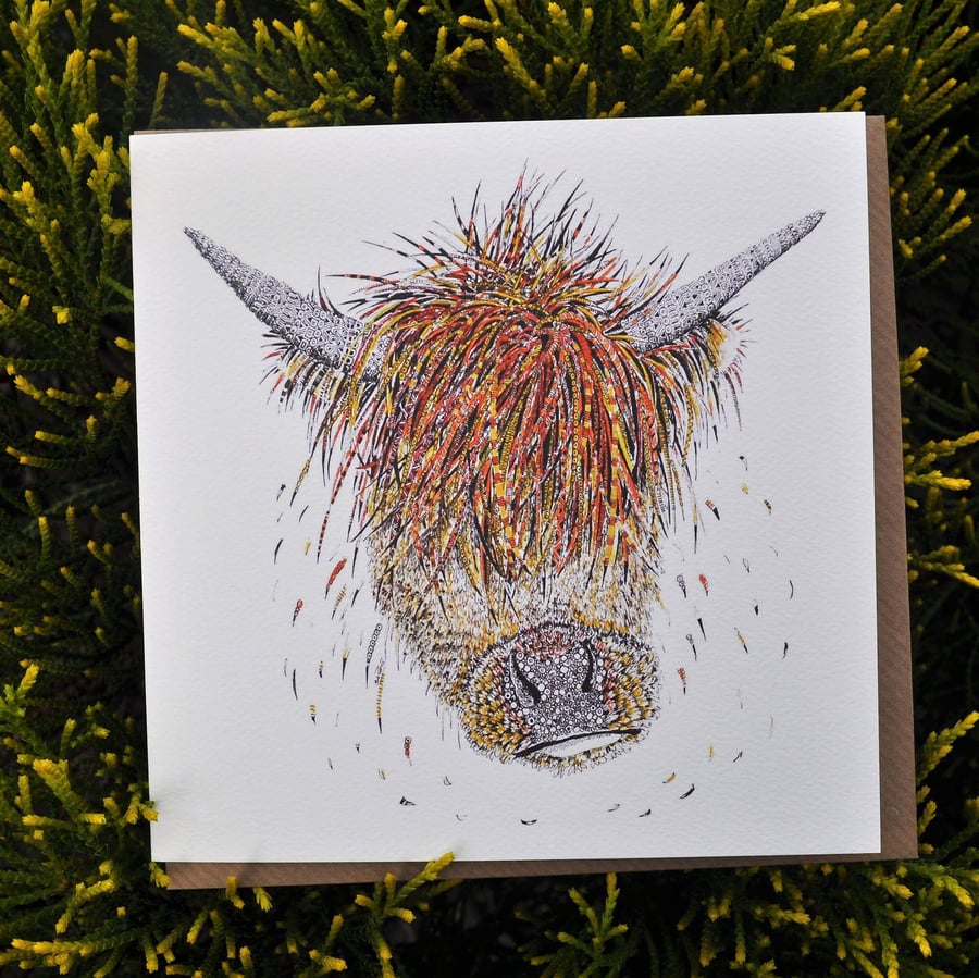Horace Highland Cow Greeting card