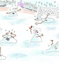 The Naughty Snowmen Play Football, Blank Card - Image 5