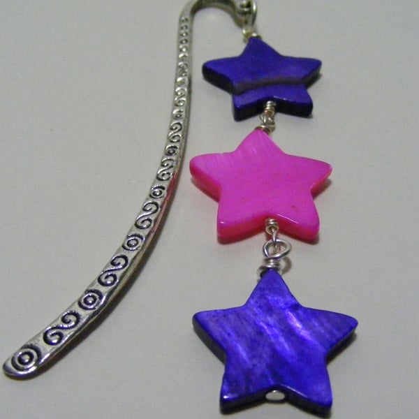 Purple and Pink Shell Star Bookmark