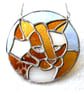 Cat Suncatcher Stained Glass Ring Ginger Feline Catlover Gift - Image 6