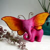 PRE-ORDER - 2-3 weeks! Pink Elephant Butterfly Sculpture