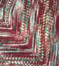 Reyna Shawl Hand Knit Hand Dyed Merino Wool  - Image 3