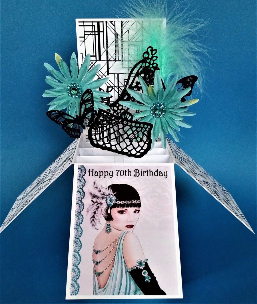 Ladies 70th Birthday Card