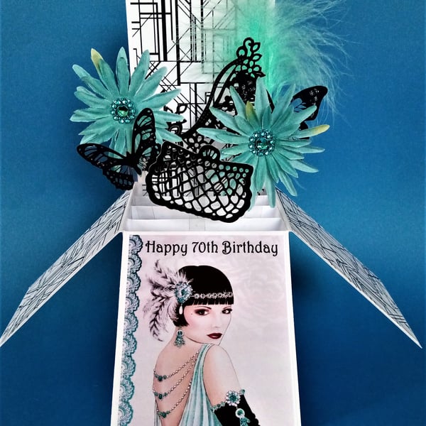 Ladies 70th Birthday Card