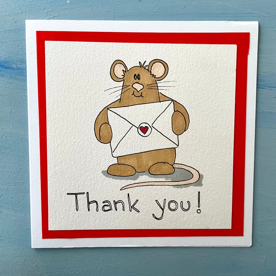 Thank you mouse card