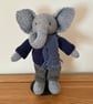 Knitted Blue Elephant - Image 1