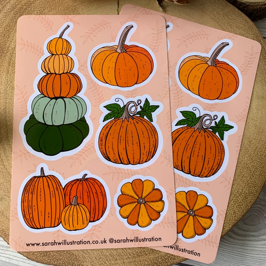 Pumpkin Sticker Sheet