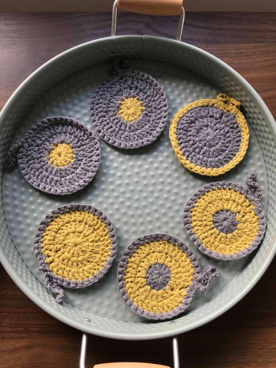 Crochet 100% cotton face scrubbies