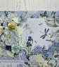 Greeting Card - Ivory Blooms on Blue Luxuryby Carolee Crafts - C137 - Image 3