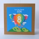Son Birthday Card: ‘Lift the Flap’ 2nd, 3rd, 4th, 5th, 6th, 7th, 8th, 9th