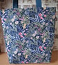 MULTI COLOURED FERNS AND FLOWERS TOTE