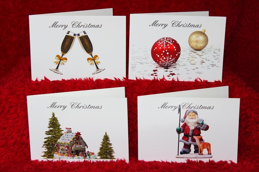 Kingswell Pack of 4 Christmas Cards or Notelets