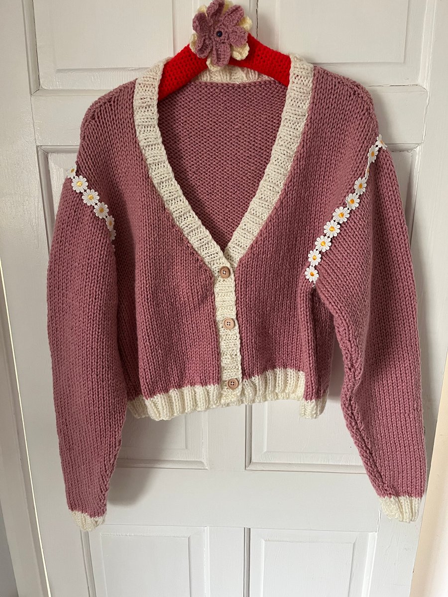 Hand knitted cardigan