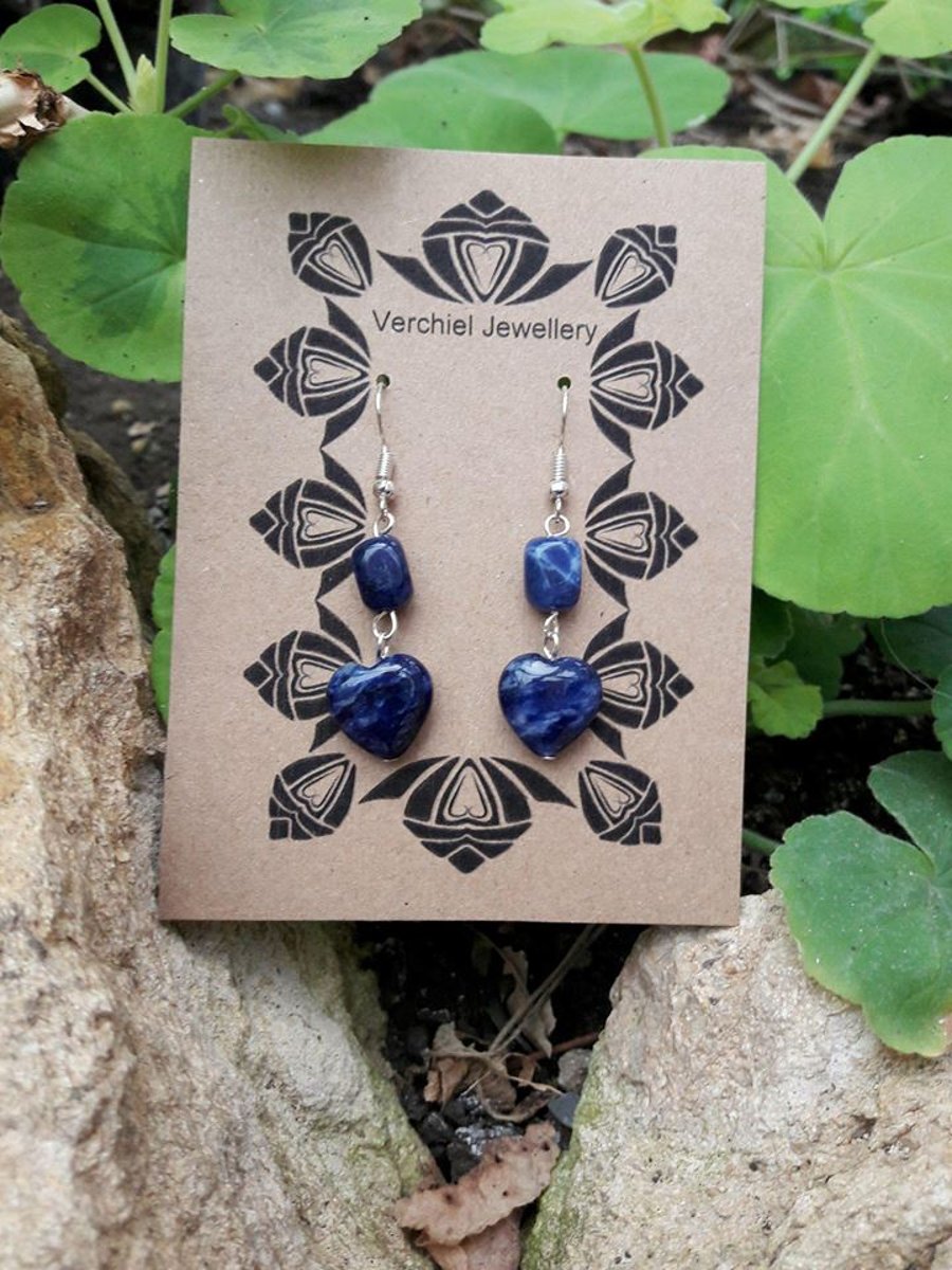 Sodalite Earrings -REDUCED