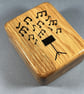 Handcrafted Oak Jewellery Box with Musical Note Inlay  - Image 2