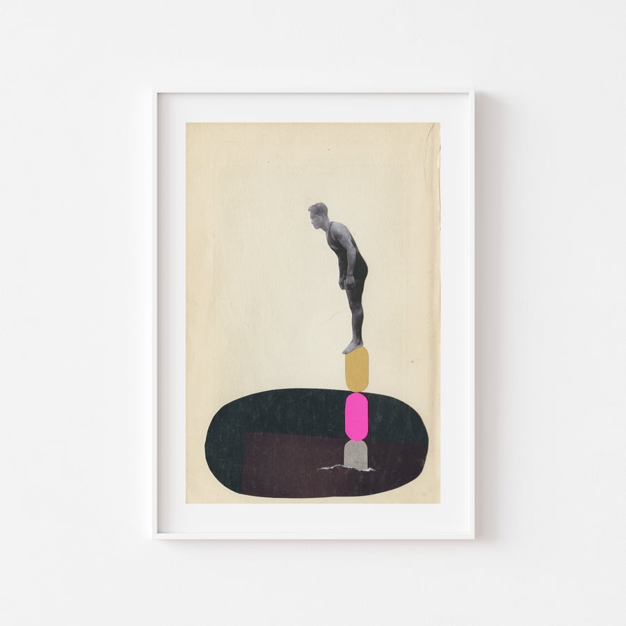 Swimming Art Print - Rock Pool