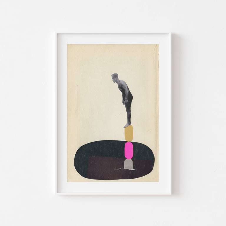 Swimming Art Print - Rock Pool