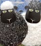 Handmade Fused Glass 'Twa Sheep' Picture - Image 2