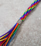 Rainbow Tassel Keychain, Rainbow Keyring - Image 5