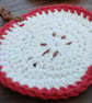 Sliced apple crochet coasters - Image 3