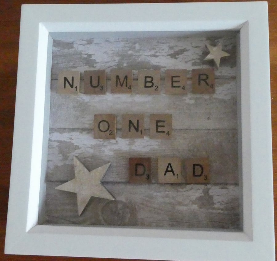 Seconds Sunday - Number One Dad Box Frame