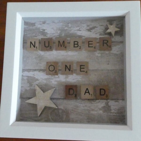 Sale - Number One Dad Box Frame