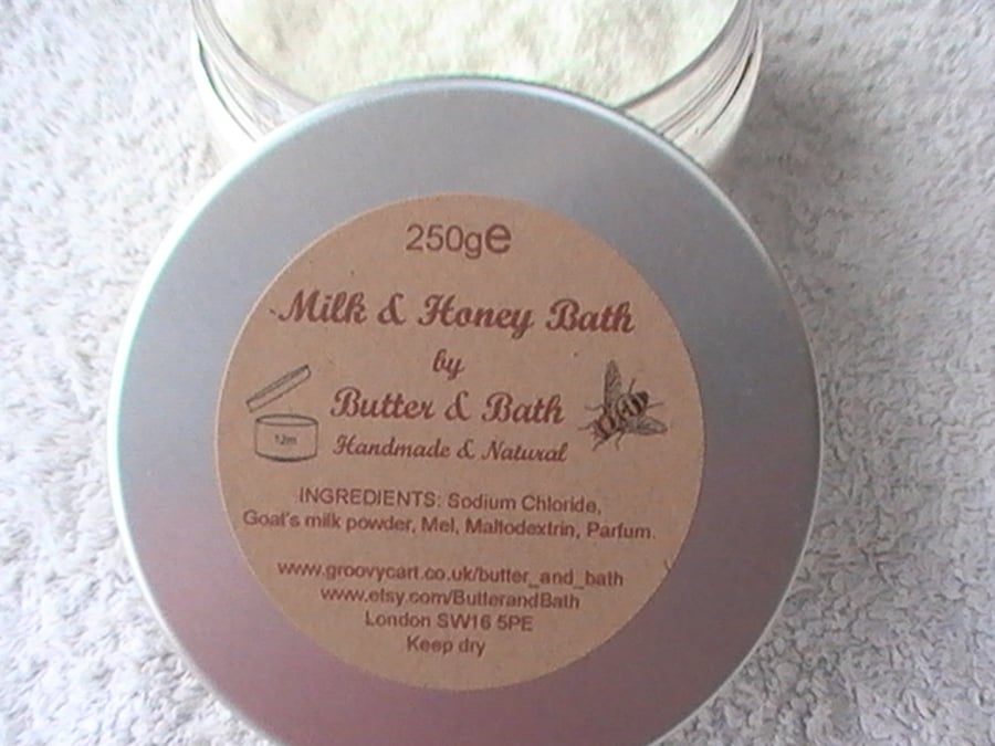 Milk and Honey Bath with Vanilla  Luxury Bath Soak  Bath Milk 