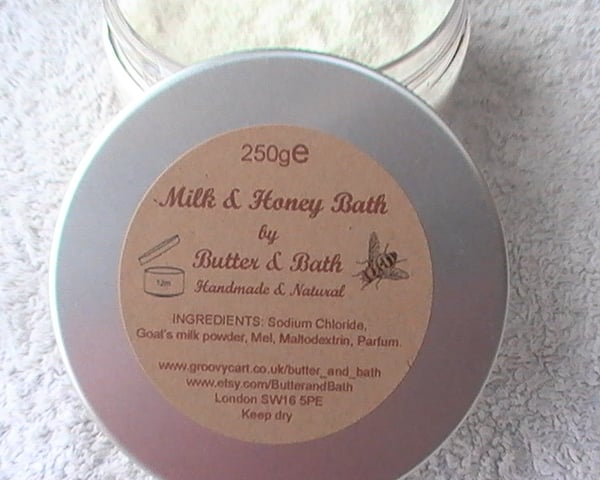 Milk and Honey Bath with Vanilla  Luxury Bath Soak  Bath Milk 