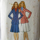 A vintage sewing pattern for a misses' blazer and skirt in size 10 (Style 3541)