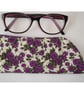 Purple Rose Glasses Case Liberty Roses Spectacles Sleeve - Image 3