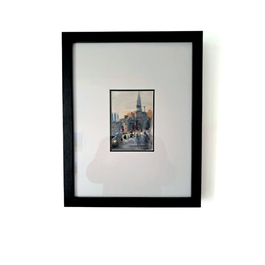 Framed Original Painting Charles Cross Plymouth Watercolour and Gouache 