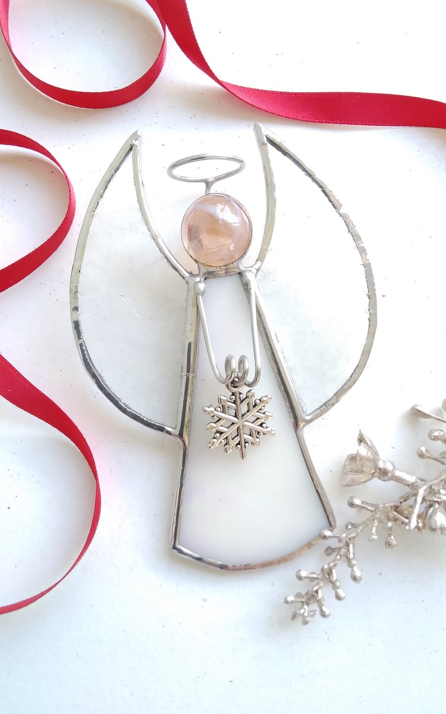 Stained Glass Christmas Decoration - Angel